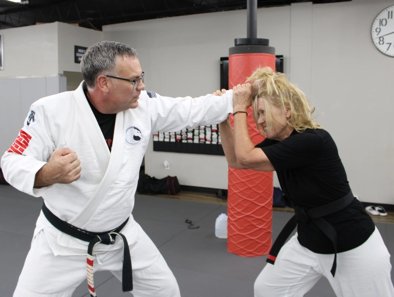 Women's self-defense lesson